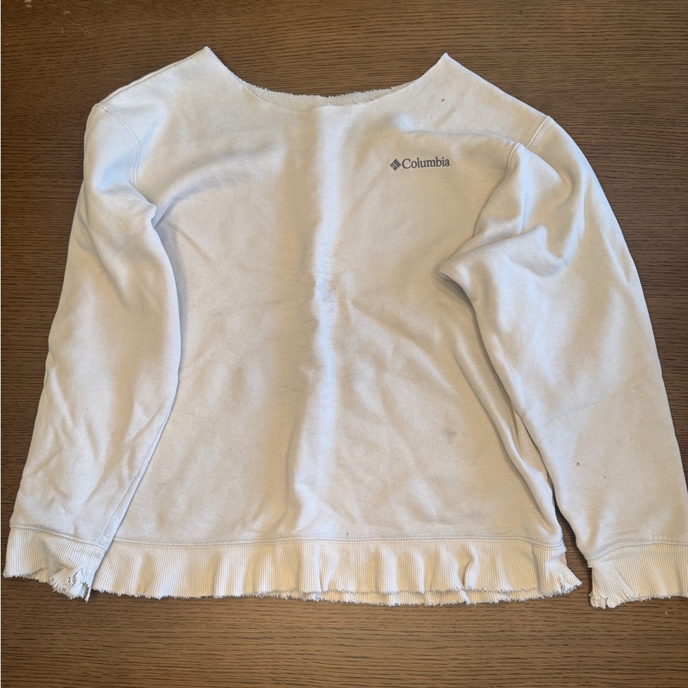 Columbia White Sweatshirt